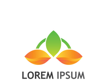Natural green leaf logo design. preview picture
