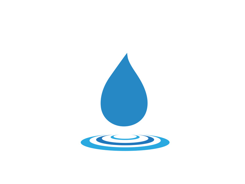 Water drop Logo Template vector illustration design - Vector.