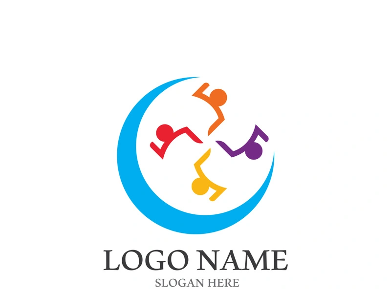 Community, network and social icon design template