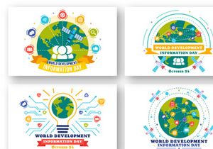 12 World Development Information Day Illustration