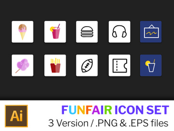 FUNFAIR icon set - 3 version preview picture
