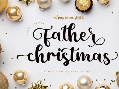 Father Christmas - Modern Script Font