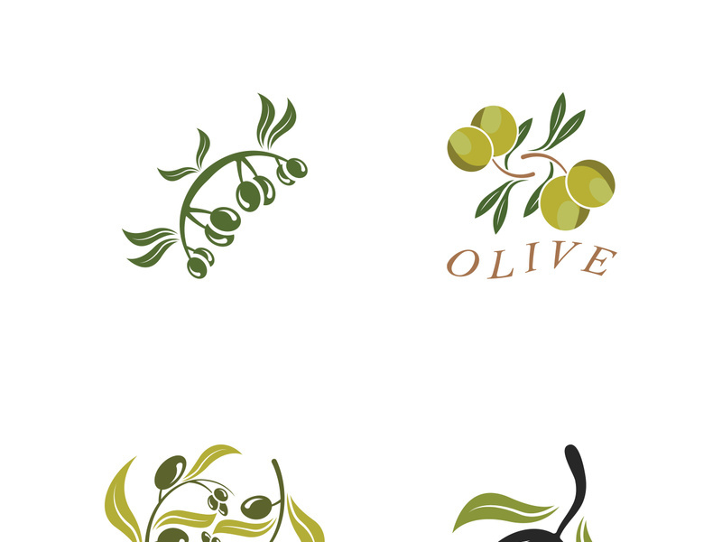 olive icon vector illustration design template