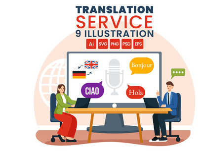 9 Translation Service Illustration