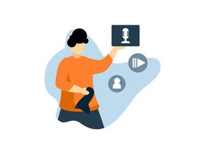 social network business Flat illustration