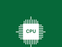 Circuit processor symbol and icon