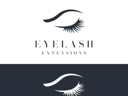 Luxurious and colorful eyelash extension logo. preview picture