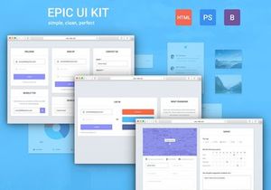 Epic UI Kit + Bootstrap Theme