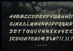 Derelict | Display Horror Font