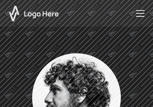 Dunkles Designer-Portfolio – Figma-Vorlage