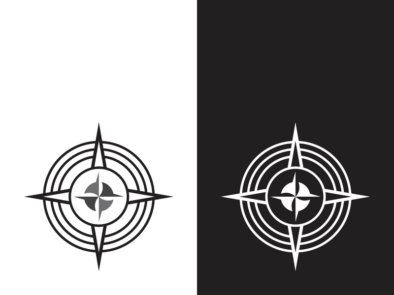 Compass logo template vector icon illustration design