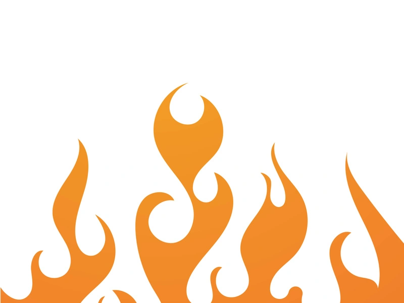 Fire flame background vector illustration design template