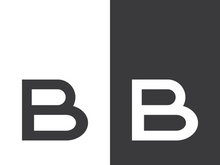 B letter logo template vector illustration