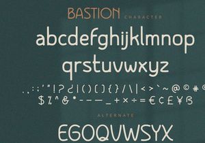 Bastion - Sans Serif Font