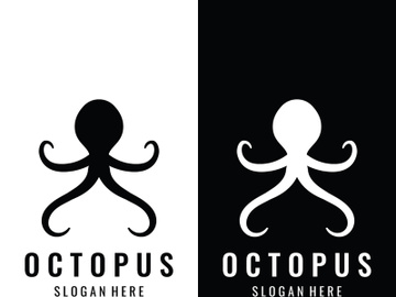 Octopus logo design with vector illustration editing. preview picture