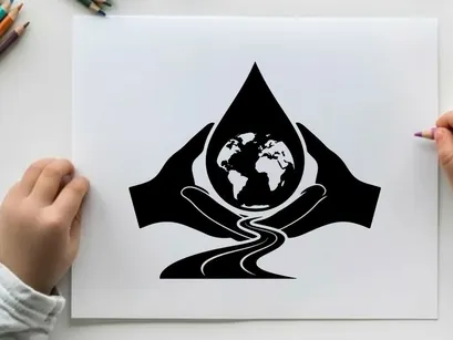 ilustración vectorial de conectividad global manos sosteniendo la tierra