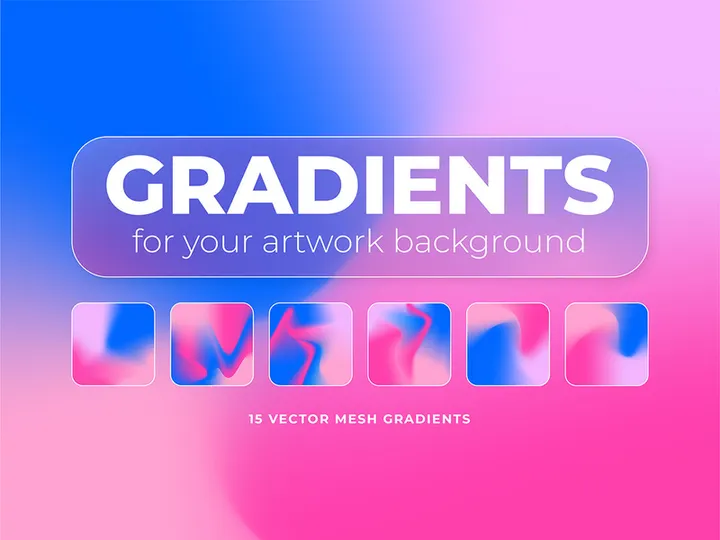 Blue & Pink Gradients Pack