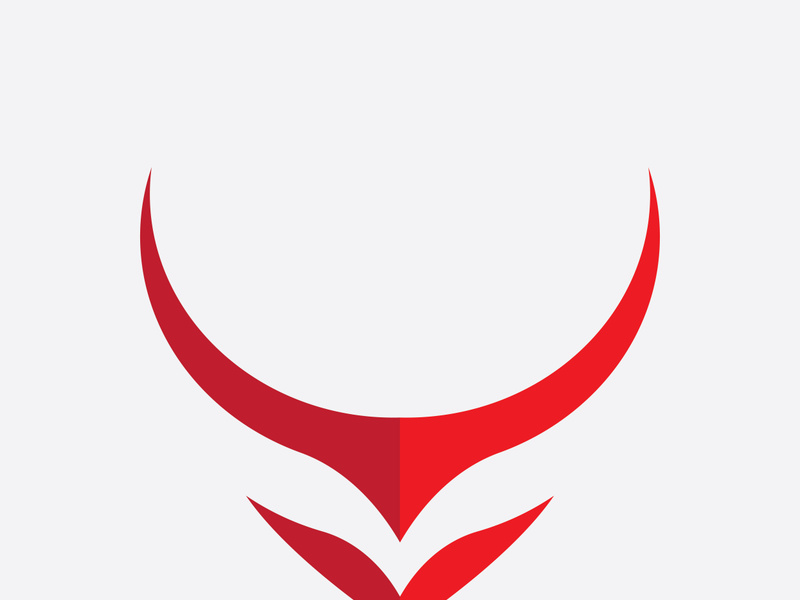 Taurus Logo Template  Red Bull Taurus Logo Template vector icon illustration