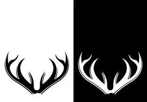 Deer logo template vector icon illustration design