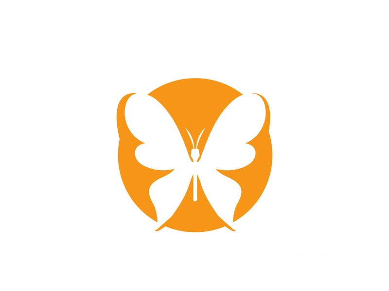 Butterfly icon designbeauty; bright; butterfly; circle; color; colorful; concept; cosmetics; creative; design; element; fashion; flying; business; corporate; floral; flourish; flower;