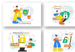 10 Cybersecurity Literacy Illustration