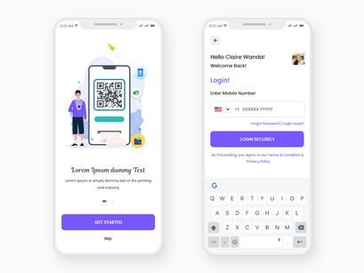 Recharge and Money Transfer Mobile App UI Kit