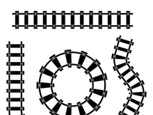 Train railroad vector image