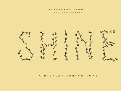 Shine - Decorative Display Font