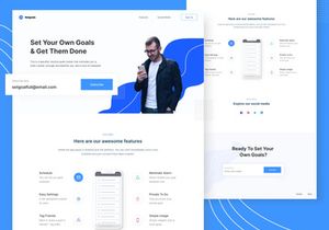 Setgoals - Subscription Landing Page