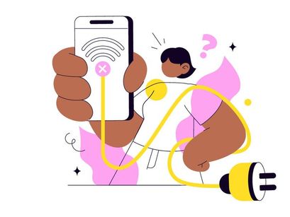 4 Connection Lost Vector Illustration