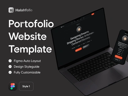 Halahfolio - Portofolio Website Template (Style 1)