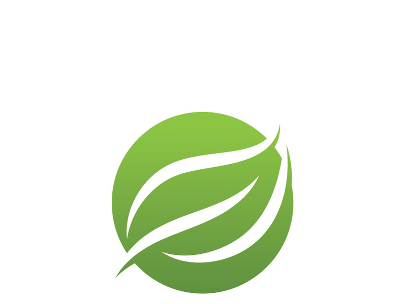Ecology icon green leaf vector illustration design