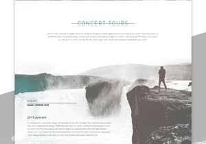 Free PSD template for a musician