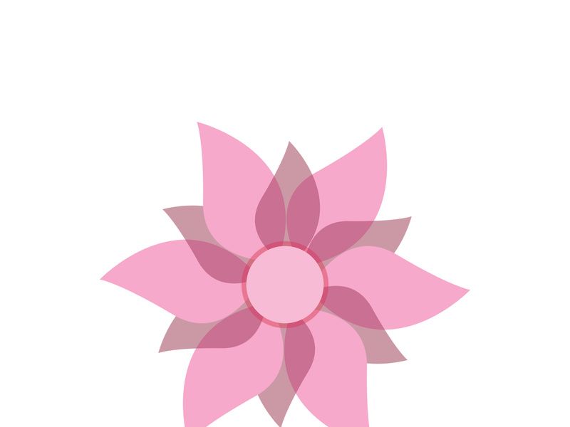 Traditional Asian colorful floral pattern Stained glass mosaic logo tile design inspiration