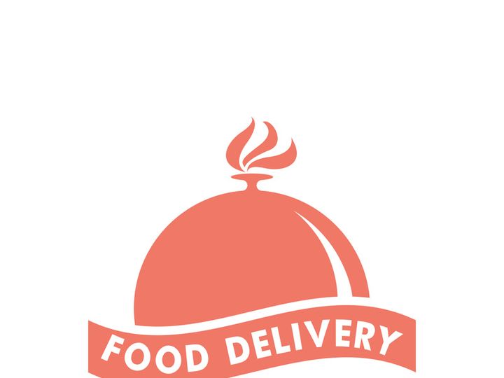 Food delivery catering fast food logo vector icon