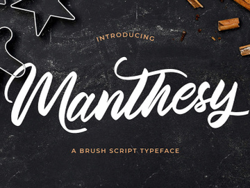 Manthesy - Brush Script Font preview picture