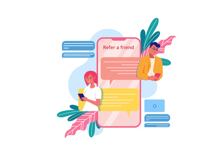 M190_Refer a friend Illustrations