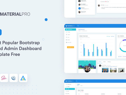 MaterialPro Free Bootstrap Admin Dashboard Template