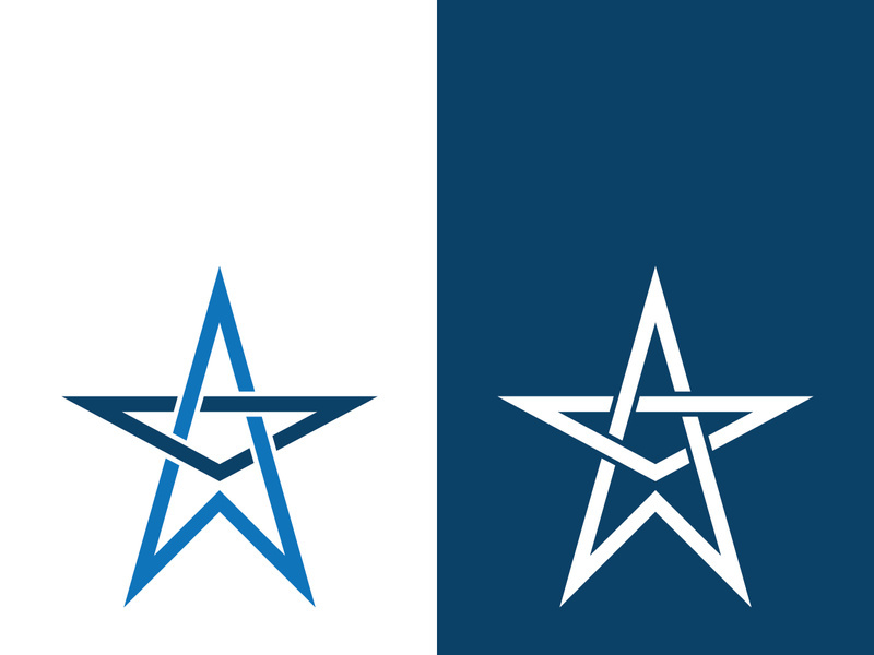 Star icon template vector illustration design