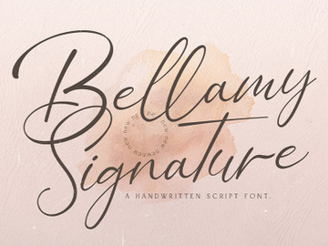 Bellamy Signature - Handwritten Font preview picture