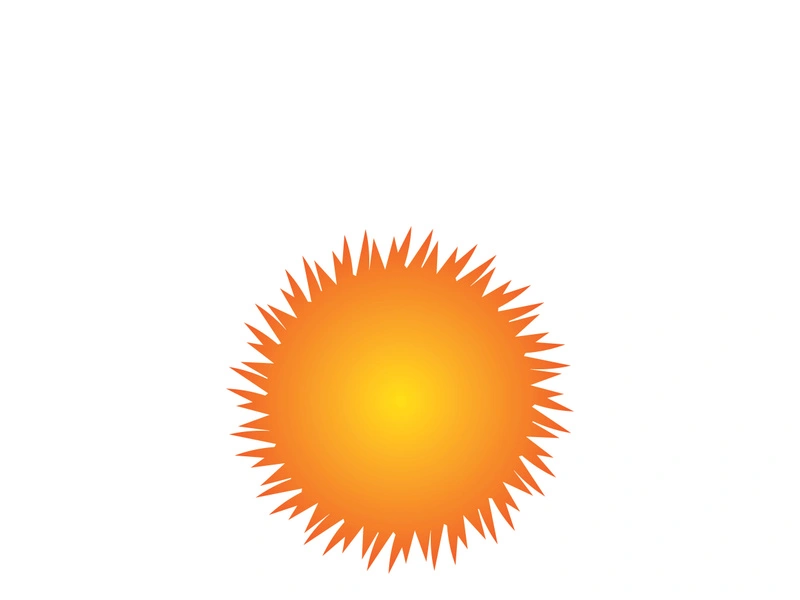 Sun Vector illustration Icon