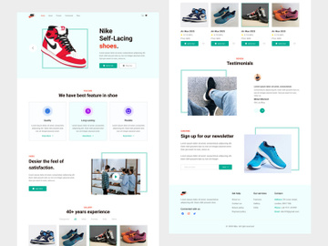 Nike - Shoes store website landing page 2 preview picture