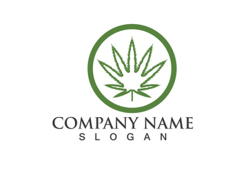 Canabis leaf vector illustration icon preview picture