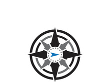 Compass logo template vector icon illustration design