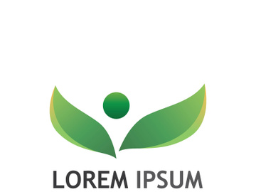 Natural green leaf logo. preview picture