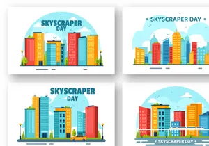 10 Skyscraper Day Illustration