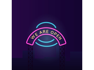 Noctidial shop vector neon light board sign illustration preview picture