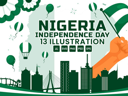 13 Nigeria Independence Day Illustration