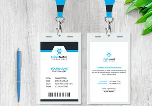 Minimal ID Card Design Template