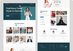 Preshop - Fashion landing page design